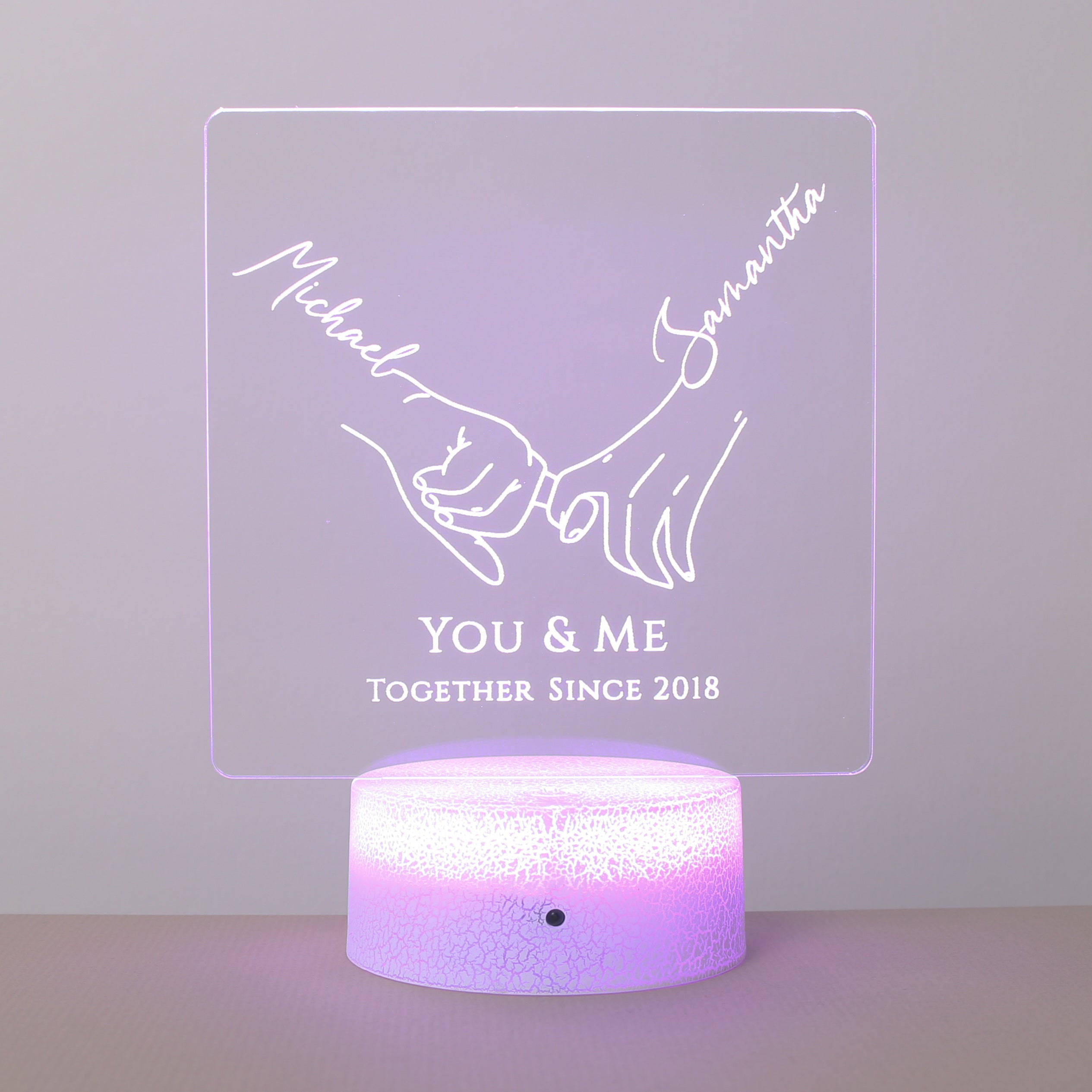 Couples Holding Hands Lamp Forever Lights