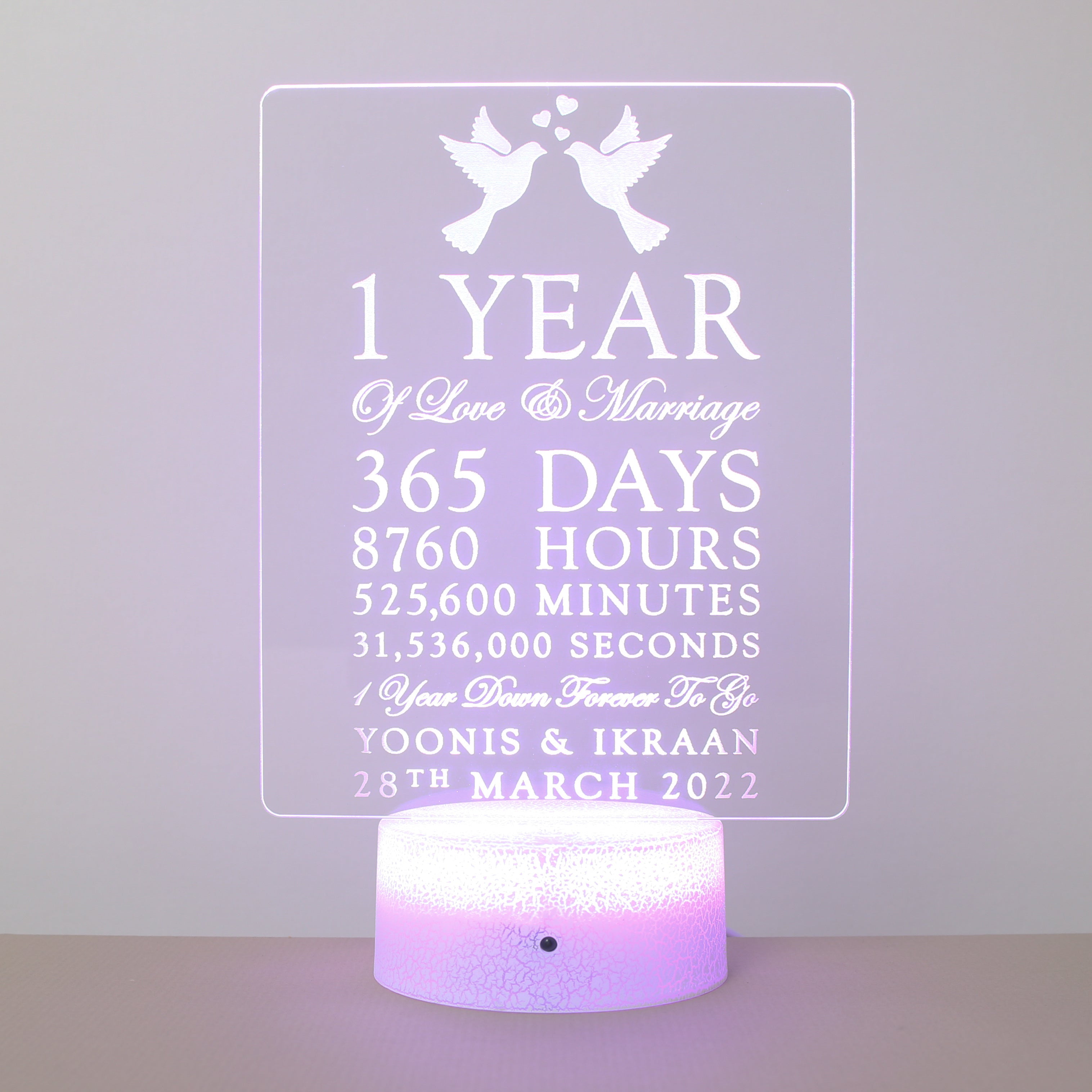 Anniversary Lamp Forever Lights