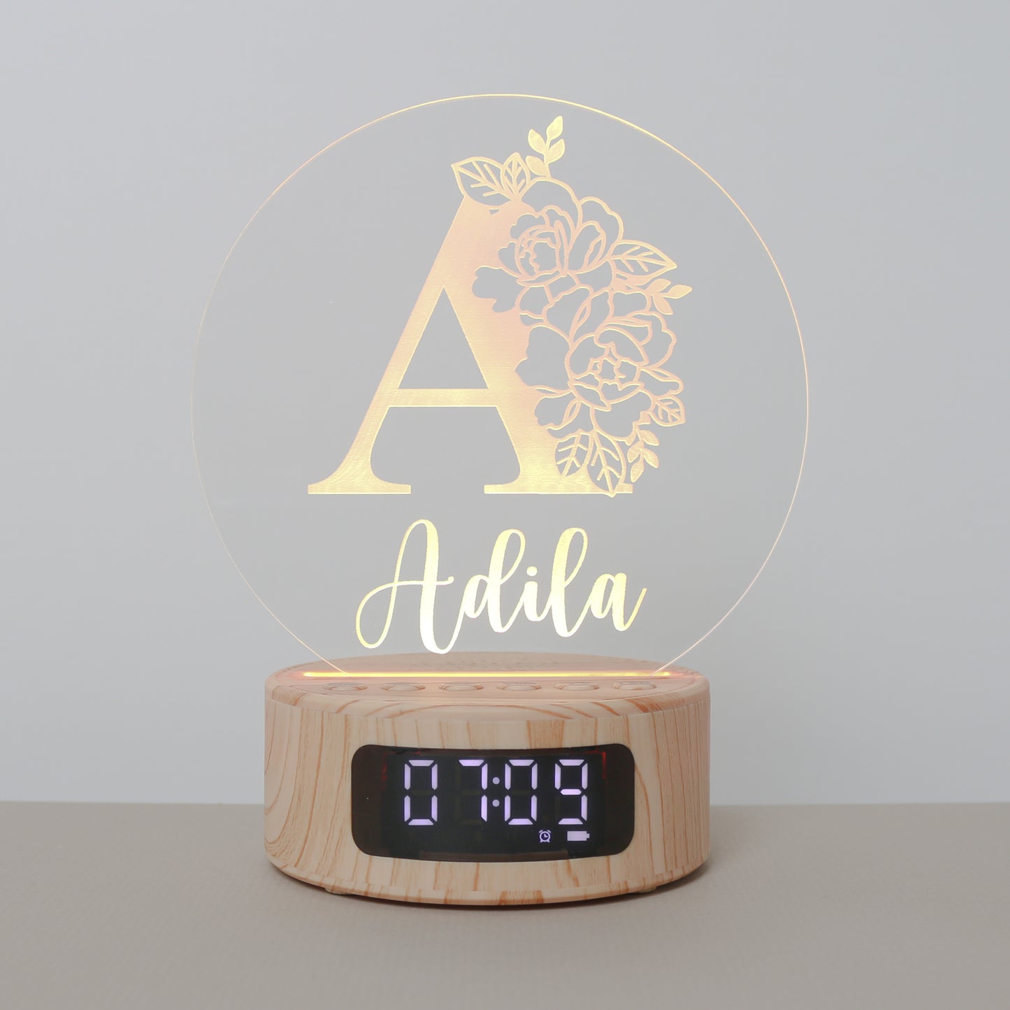 Flower Letter Names Lamp