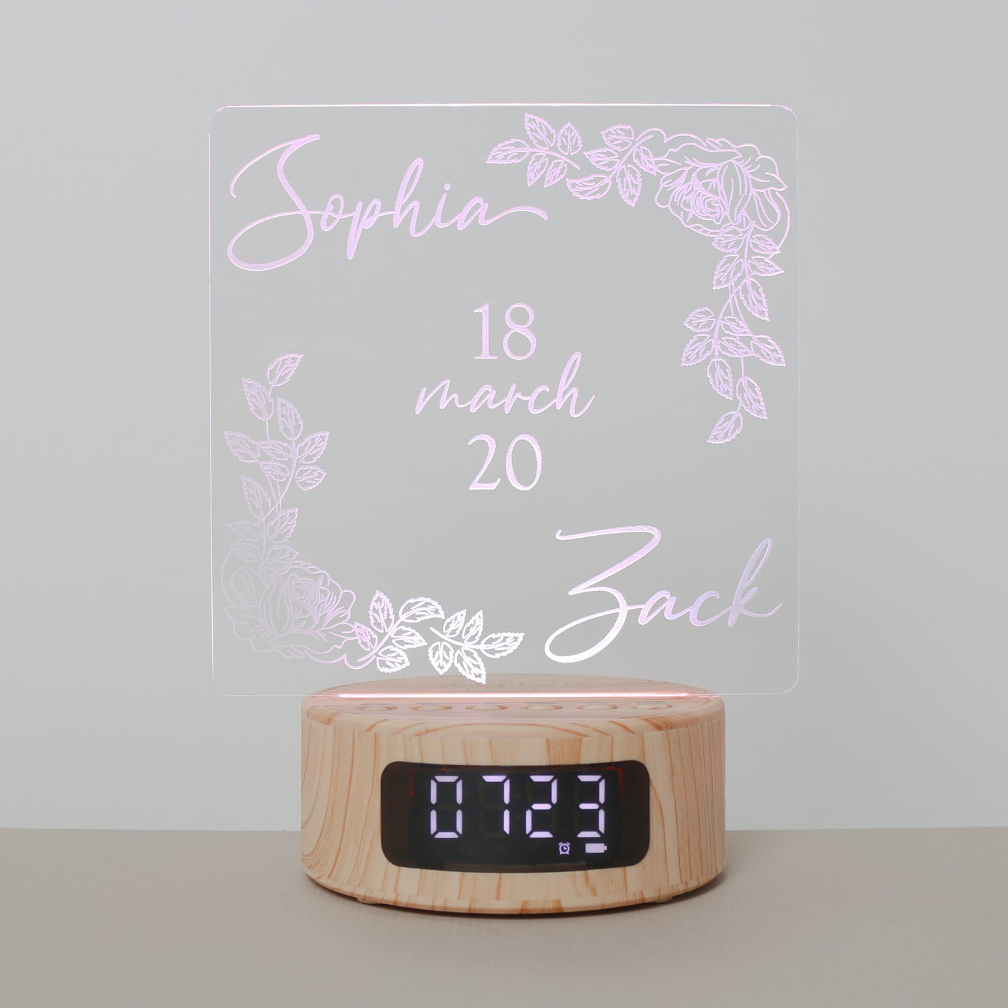 Couples Rose Border Lamp