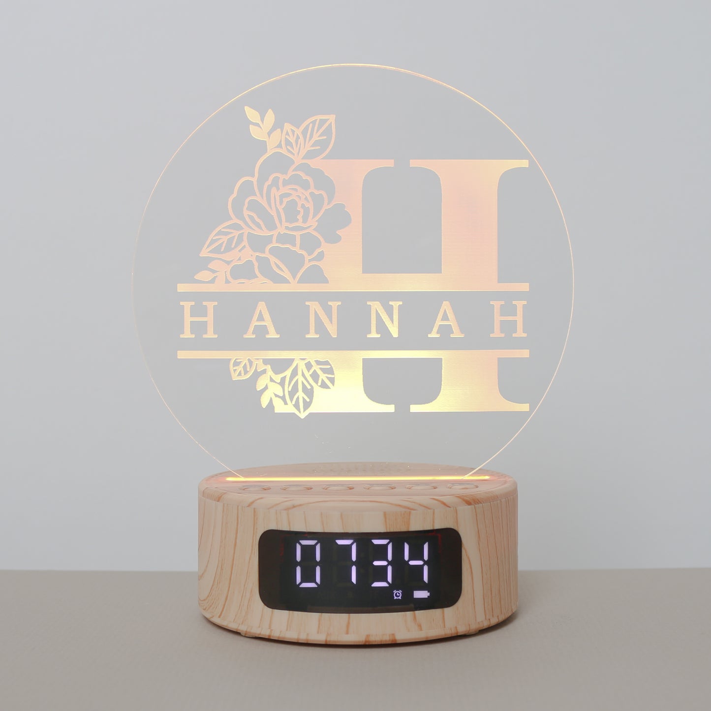 Flower Split Letter Names Lamp