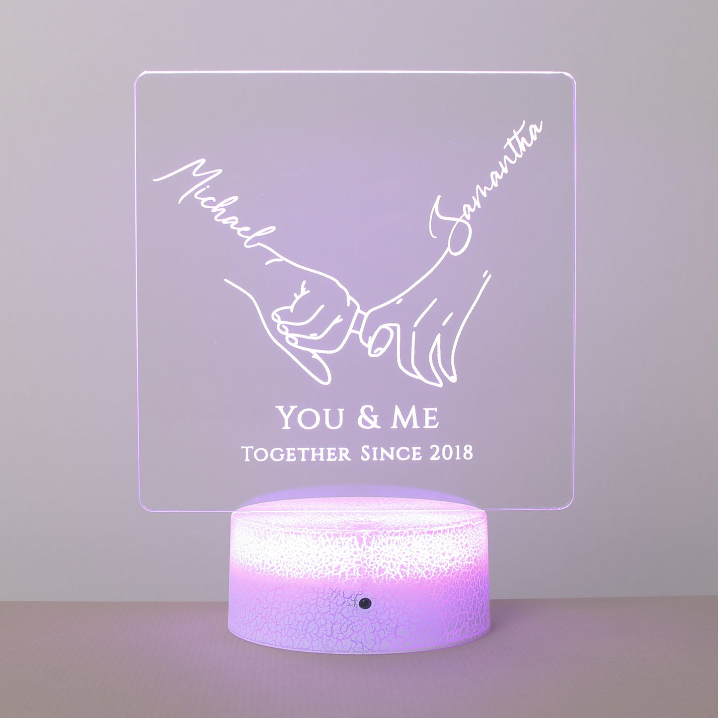Couples Holding Hands Lamp